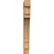 Ekena Millwork Merced Block Rough Sawn Bracket, Western Red Cedar, 4"W x 24"D x 36"H BKT04X24X36MRC05RWR - alternate 2